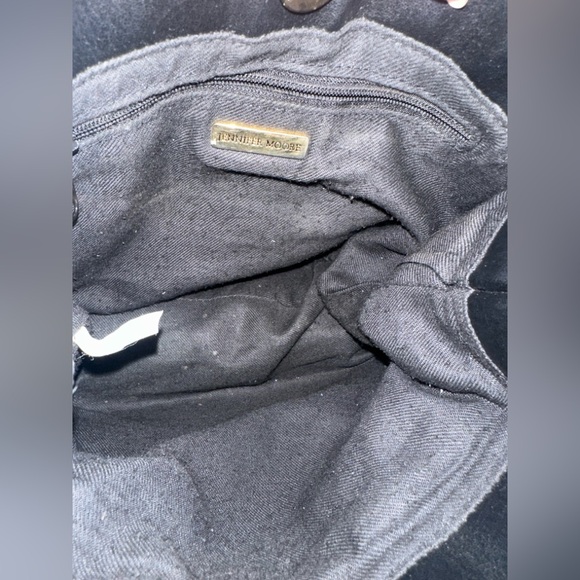 Jennifer Moore Black Genuine Leather Shoulder Bag - Picture 8 of 9